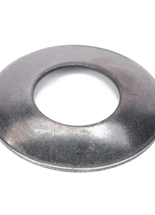 A close-up image of an AGCO Thrust washer - F718301020120, a silver metallic 42.43mm component with a central hole.