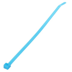 A single blue AGCO cable tie (F530200230170) with a ridged rectangular head and a textured strip, designed for securing items together. No current product description available.