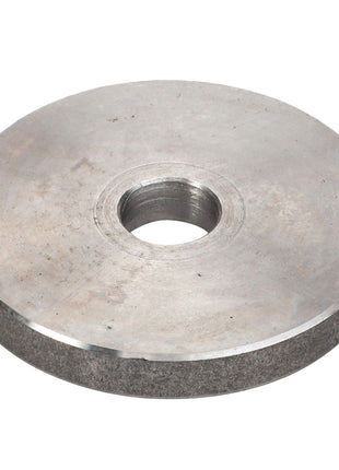 The AGCO | DISC - D26733797 is a circular metal disc featuring a central hole, similar in appearance to a washer.