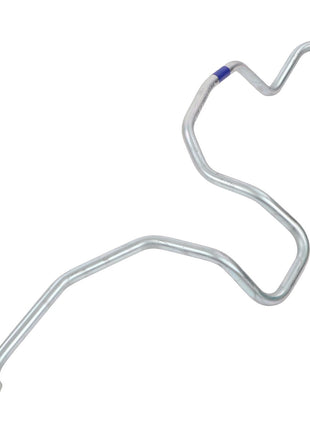 Image of the AGCO | Tube - Acw007282A, a sturdy metal automotive hose with intricate bends and secure connectors on both ends.