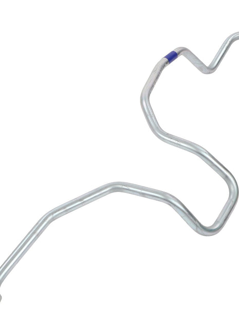 Image of the AGCO | Tube - Acw007282A, a sturdy metal automotive hose with intricate bends and secure connectors on both ends.