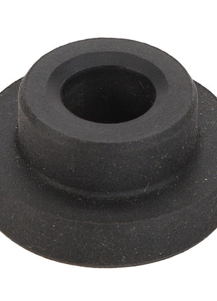 A circular black rubber washer with a central hole and a raised outer edge, seamlessly filling the gap—AGCO | Bush - Acp0336270.