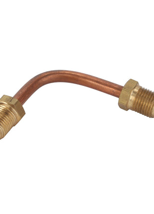 A bent copper pipe with threaded brass fittings on each end is shown, labeled as AGCO | BRAKE PIPE - D28981159 by the brand AGCO, although no current product description information is available.