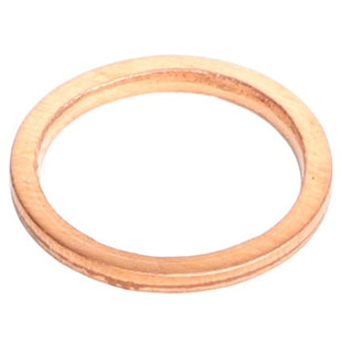 A single, thin copper AGCO Sealing Ring - 1118673 with a smooth surface and round shape, isolated on a white background.