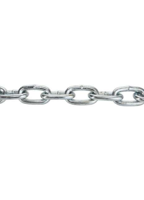 A close-up image of AGCO | CHAIN - AG215938, a short metal chain with seven interlocking oval-shaped links. No current product description information is available.