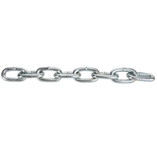 A close-up image of AGCO | CHAIN - AG215938, a short metal chain with seven interlocking oval-shaped links. No current product description information is available.
