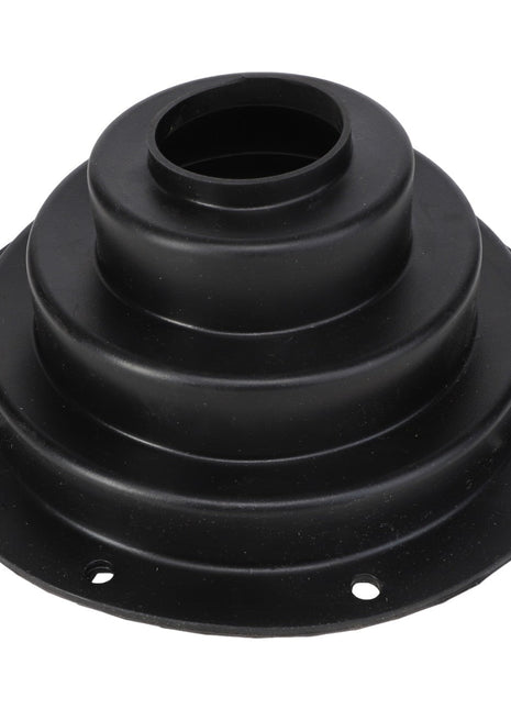 The AGCO | BOOT - AG209519 product description doesn't currently include a black rubber grommet with a stepped conical shape and multiple mounting holes around its circular base.