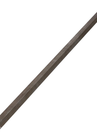 The AGCO Hex Shaft - Fel152268, a sleek and slender hexagonal metal rod featuring a small hole near one end, is displayed on a white background. No additional product description is currently available.