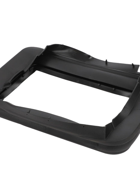 A black rectangular plastic bezel with an inner frame and mounting tabs, the AGCO | BELLOWS - F930500030760 is perfect for electronic or automotive applications.