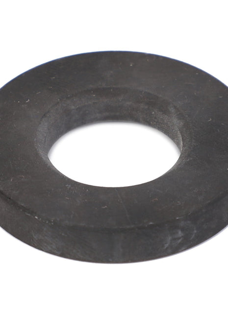 AGCO | Disc - F222301020070, a black circular rubber washer with a hole in the center, shown on a white background. No current product description available.
