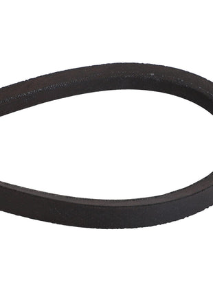 A close-up of the AGCO | BELT - CG350620001, a black rubber V-belt with a trapezoidal cross-section from the AGCO brand.