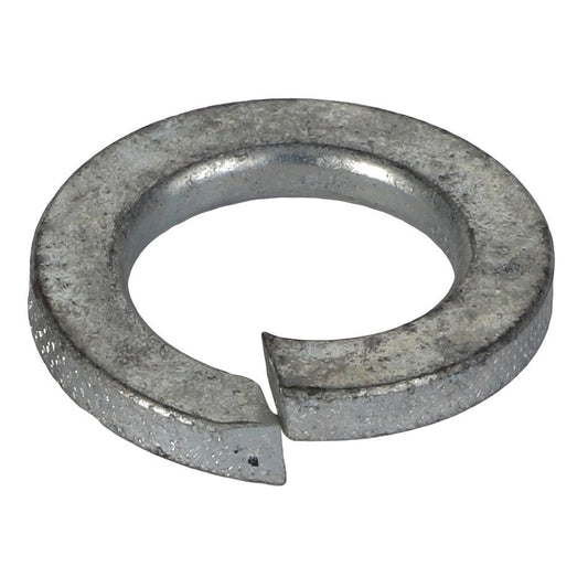 The AGCO | LOCKWASHER - 1102805, a metal split lock washer from AGCO, is prominently displayed against a white background in the product description. It features a helical spring shape with a cut through it, creating a gap that ensures secure fastening upon ordering.
