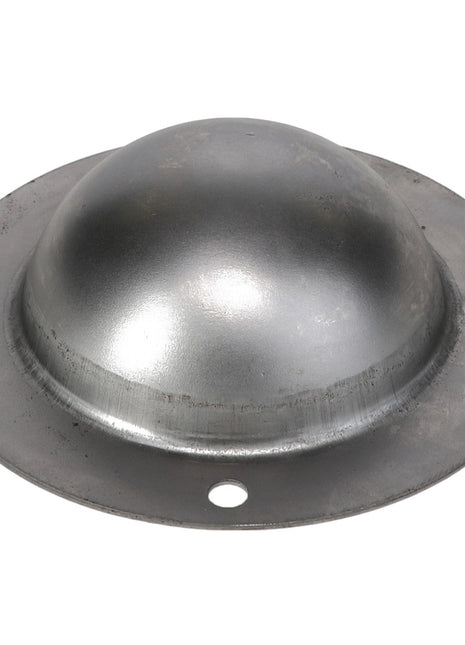 A metal hemispherical dome with a flat circular base, featuring four evenly spaced holes around its perimeter, branded as the AGCO | Hub - Acp0009530 by AGCO.