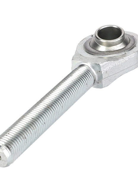 Introducing the AGCO Ball End, Top Link - F222920050030: a precision-engineered ball end featuring a threaded shank and a spherical bearing head, ideal for hitch components in AGCO Parts.