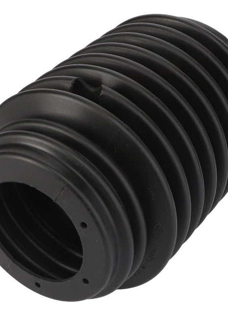 The product is the AGCO Gaiter - Fel103217, a black, cylindrical rubber bellow featuring multiple ridges and an open end; currently, there is no detailed product description available.