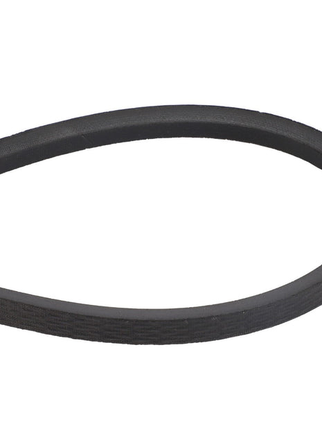 Close-up image of the AGCO | V BELT - D41912300, a black, V-shaped rubber belt from AGCO, commonly used in automotive and machinery applications. No current product description available.