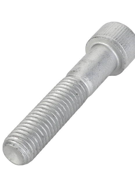 A silver metal bolt with a threaded body and a hexagonal head, named AGCO | Bolt - Acp0410950 by the brand AGCO, lies on a white background. No current product description available.