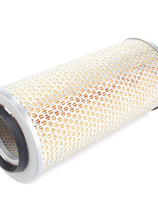 The AGCO Engine Air Filter Cartridge (F178200090010) features a cylindrical design with a durable metal mesh exterior and rubber seals on both ends to ensure optimal engine protection and filtration efficiency. This product is ideal for use with other AGCO air filter cartridges.