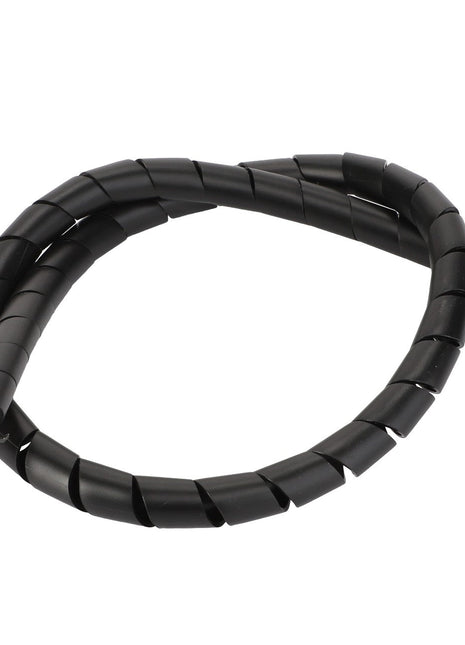 The AGCO Lubrication Tube - Acw2827090, a sleek coiled black plastic spiral cable wrap, is ideal for organizing and protecting cables. No current product description information is available.