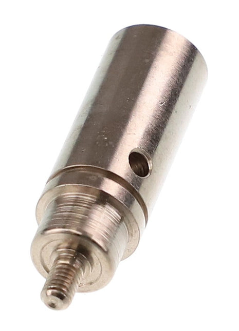 A detailed product description: The AGCO | ARMATURE - AG054949 is a metal cylindrical component with a threaded end and a small hole near the top. If you have any questions, our support team at AGCO is ready to assist you with your ordering process.