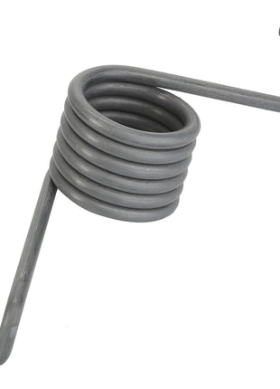 The image shows a close-up of an AGCO | SPRING - AL5021941, featuring a coiled metal spring with two hooks extending from each end. No current product description available.