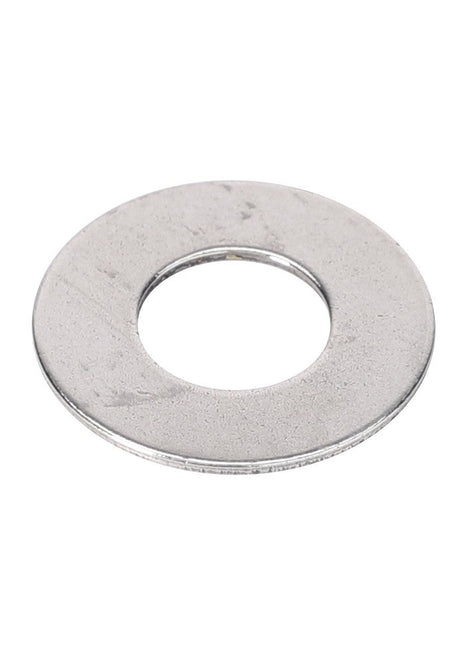 The AGCO Disc - 0910-89-14-00 is a round, flat metal washer with a central hole, commonly used in fastening applications to evenly distribute load or prevent surface damage.