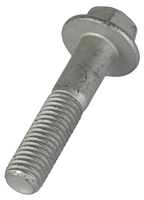 Close-up image of an AGCO Hexagon Flange Bolt (3009225X1) with a partially threaded shaft and an integrated washer-like flange below the hexagonal head.