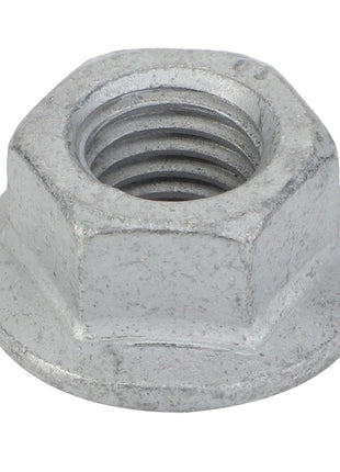 No current product description information is available, but the AGCO Hex Flange Nut - Acw3613500 features a built-in washer and a galvanized finish.
