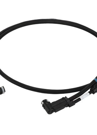 Introducing the AGCO Def Hose - Acw178259A by AGCO: This coiled black cable is equipped with connectors on both ends and is commonly used in automotive or electronic applications.