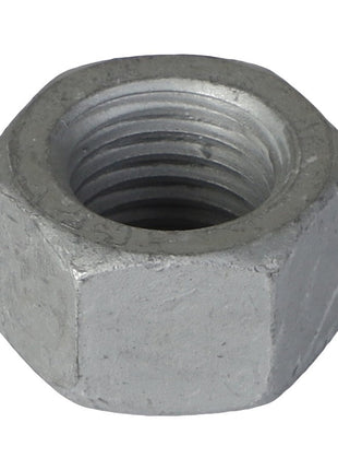 A close-up image of the AGCO | Hex Nut - Acw1026910, showcasing its hexagonal shape and visible internal threading. No current product description information is available.