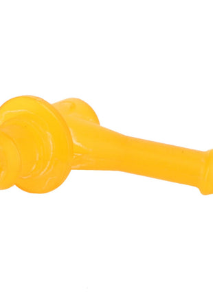 The AGCO Adapter - Acw2327530 is a small, bright yellow plastic connector piece with a cylindrical shape and flared end, likely part of a toy or mechanical assembly. No specific product description is available for this item.