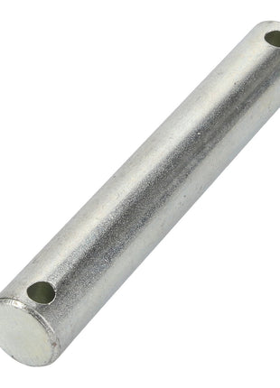 An AGCO Pin - Acp0026400, branded by AGCO, featuring a cylindrical metal structure with a smooth surface and precision-drilled holes at each end.