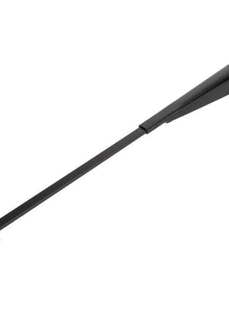 The AGCO Wiper Arm - Acp0290960, a black windshield wiper arm with a hook-type end designed for attaching a wiper blade, lies against a plain white background. Current product description not available.