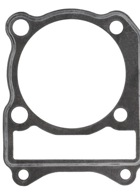 The AGCO Cylinder Head Gasket - ATV3402-252 features a circular opening and several bolt holes located around its perimeter. There is no additional product description information currently available.