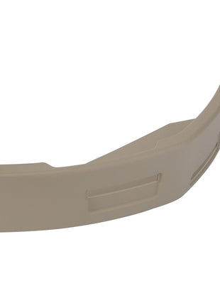 Product Name: AGCO | Cap - Acw076905A  
Brand Name: AGCO

A plastic armrest replacement part, beige in color, featuring a curved design with rectangular cutouts.