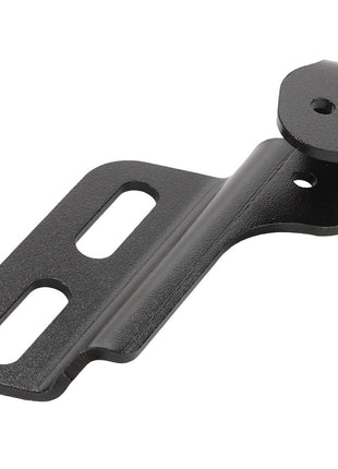 Product Name: AGCO | Bracket - Acw078745A
Brand Name: AGCO

Although there is no current product description information available, the AGCO Bracket - Acw078745A in black metal features two elongated holes and a curved, raised end with an additional hole.