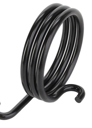 The AGCO | Spring - Acp0214450 is a black metal hook with a coiled spiral design. This product is manufactured by the renowned brand, AGCO.