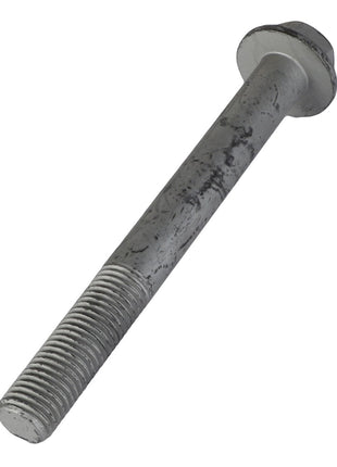 The AGCO Hexagon Flange Bolt - 3009268X1, featuring a silver, metal construction with threading on one end and a hexagonal head on the other, offers a sturdy build ideally suited for various mechanical applications.