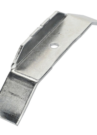 The AGCO Plate - La300115127 from AGCO features a rectangular metal base, a slight angular bend, and a central hole for mounting. No current product description is available.