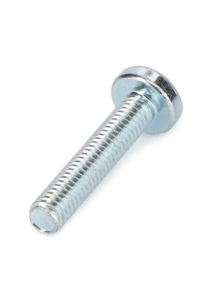 A detailed close-up of the AGCO Screw - Va021374, showcasing its round head and threaded body against a white background by AGCO.