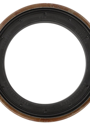 A circular, black rubber sealing washer with a metal ring, featuring the text “OUT-SIDE” and “INSIDE” engraved along the edge. This product is identified as AGCO | Sealing Washer - F411301021190 from the brand AGCO. No current product description available.