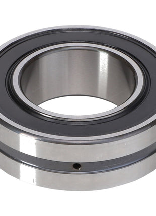 Introducing the AGCO Spherical Roller Bearing - Acw5310450, a metal ball bearing with inner and outer rings, featuring a distinctive black seal.