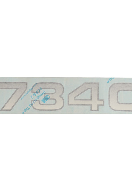 The image showcases the AGCO | Decal - Acw0570920 with the numbers "7840" in a sleek metallic style set against a clean, rectangular white background.