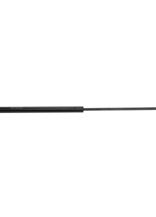 The AGCO | Gas Strut - La240000018 is a black gas strut featuring mounting holes on both ends, making it ideal for supporting and dampening applications in various settings.