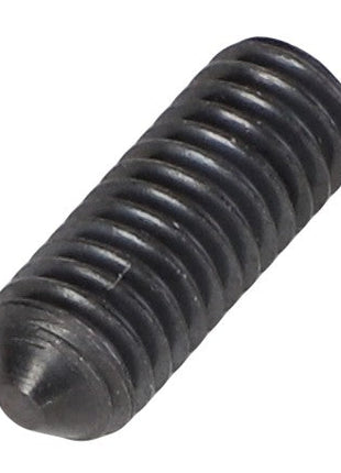 Close-up image of an AGCO STOP SCREW - AL5005983, displaying its black threaded design. No current product description information available.