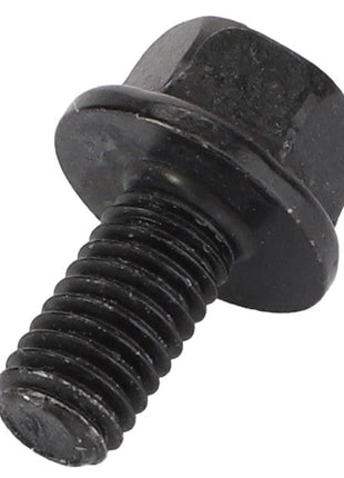 A close-up view of the AGCO Hexagon Flange Bolt - Acw0775690 reveals fine threading on the lower portion and a sharply defined hexagonal head at the top.