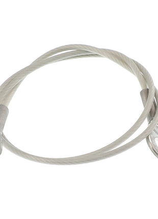 AGCO | Tether Strap - 112942W1: A coiled steel cable with looped, metal-reinforced ends from AGCO. No current product description available for this product.