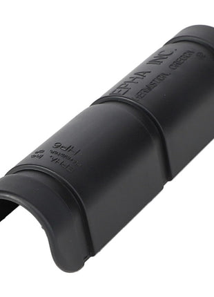 The AGCO Hose Protector - AG519861 is a black plastic sleeve with a cylindrical shape and an opening on one side, featuring embossed text indicating specifications. No current description information is available from the manufacturer.