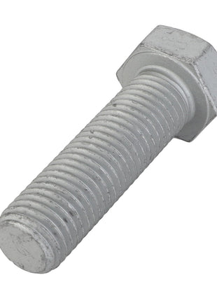 Product Description: AGCO Bolt, Model Acp0384620 - Hexagonal bolt with a silver metallic finish, partially threaded, placed on a white background.