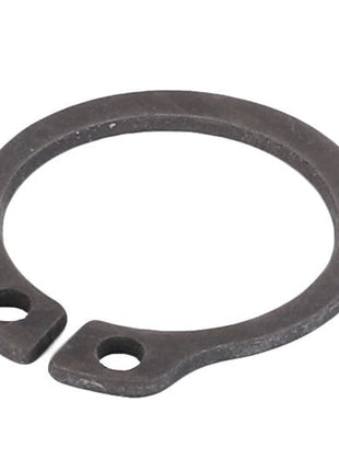 A metal retaining ring with two holes near the open ends, known as the AGCO | CIRCLIP - D42501400 by brand AGCO, is currently available, but no current product description information is accessible.